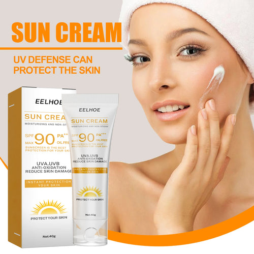 Crème Solaire SPF 90 — Protection UV, Hydratant & Éclaircissant Visage & Corps